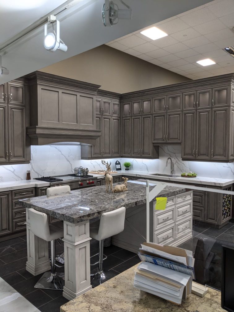 large elegant showroom kitchen